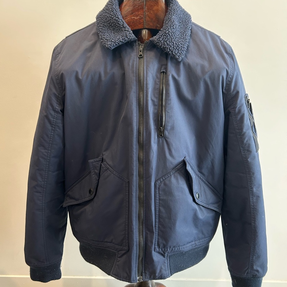 American Eagle Men's Navy Bomber Jacket